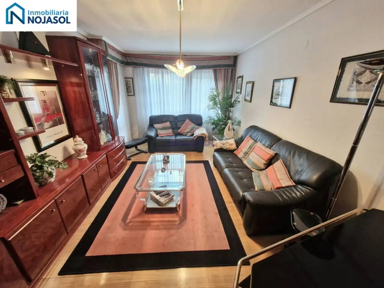 Sala de estar de Piso en venta en Hazas de Cesto con Parquet, Terraza y Amueblado
