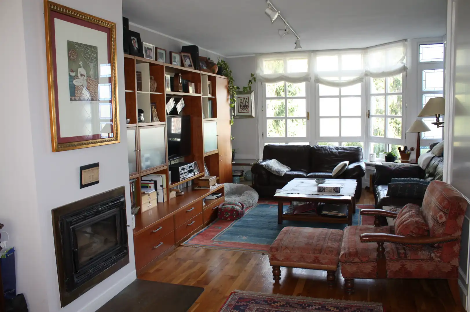 Wohnzimmer von Einfamilien-Reihenhaus zum Verkauf in Oviedo  mit Heizung, Privatgarten und Parkett