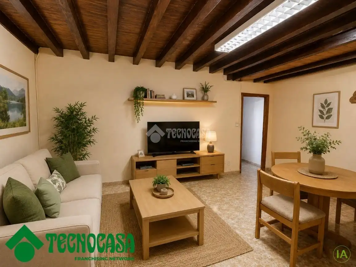 Sala d'estar de Casa adosada en venda en Navahermosa