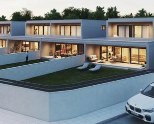 Exterior view of Single-family semi-detached for sale in Ribadumia  with Private garden, Parquet flooring and Terrace