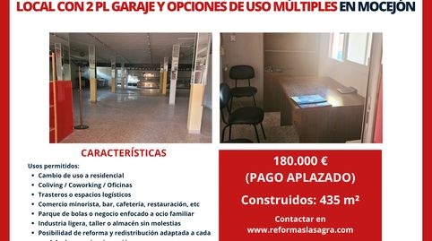 LOCAL DE 435 m² CON 2 GARAJES EN MOCEJÓN CON PAGO APLAZADO