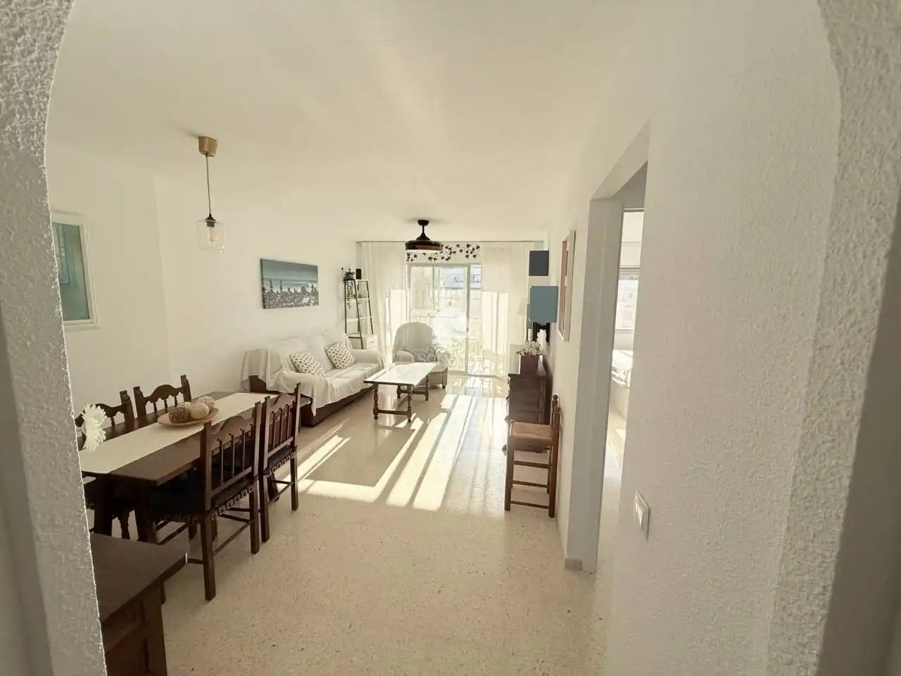 Wohnzimmer von Wohnung zur Miete in Vélez-Málaga mit Klimaanlage, Heizung und Terrasse