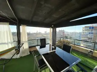 Terraza de Dúplex de alquiler en Alicante / Alacant con Aire acondicionado, Calefacción y Terraza