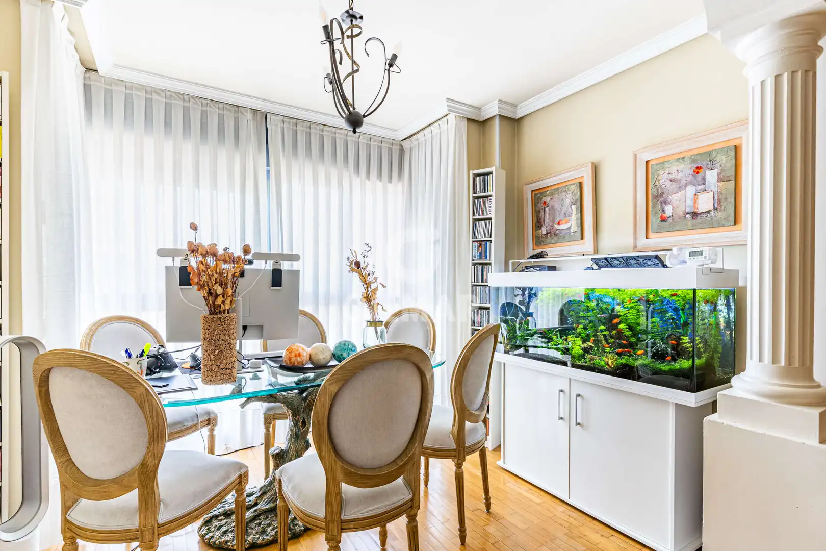 Dining room of Flat for sale in Madrid  with Heating, Private garden and Storage room