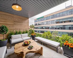 Terrace of Flat to rent in  Madrid Capital  with Heating, Terrace and Storage room