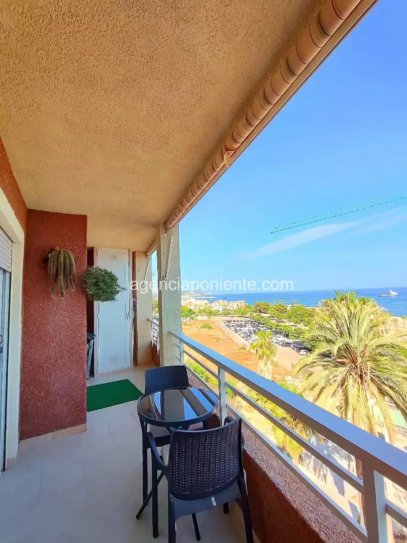Außenansicht von Wohnung zur Miete in Villajoyosa / La Vila Joiosa mit Klimaanlage, Heizung und Terrasse
