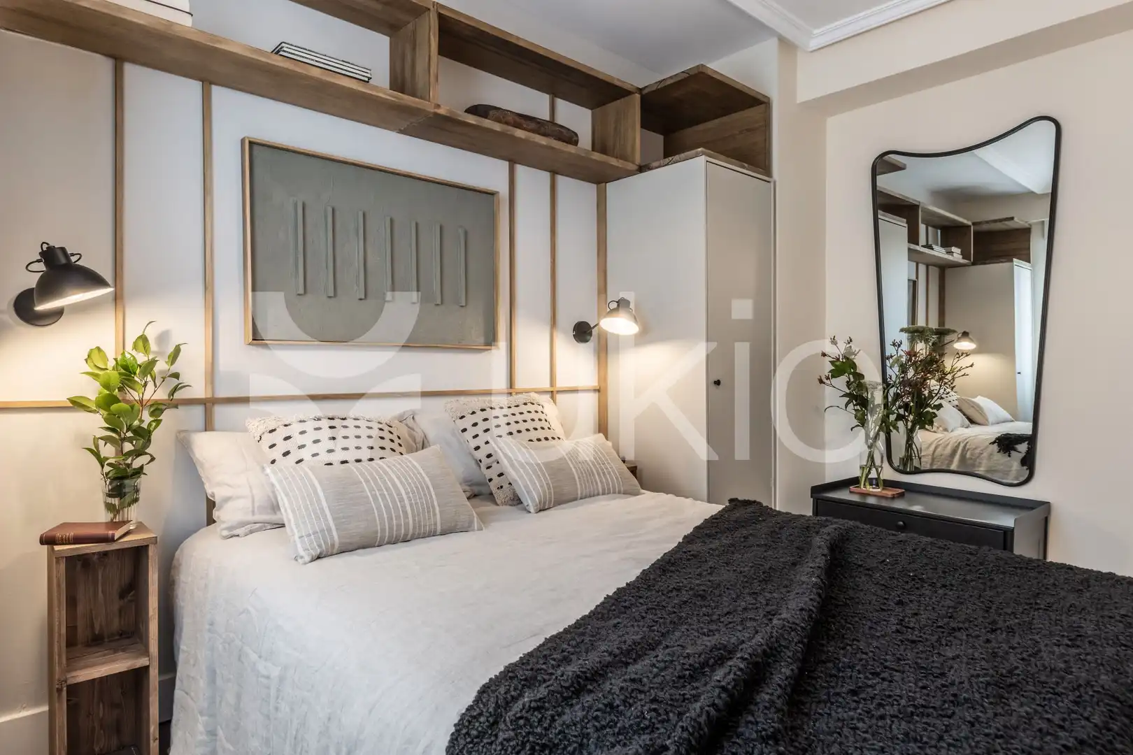 Habitación de Apartamento de alquiler en Madrid con Aire acondicionado, Calefacción y Terraza