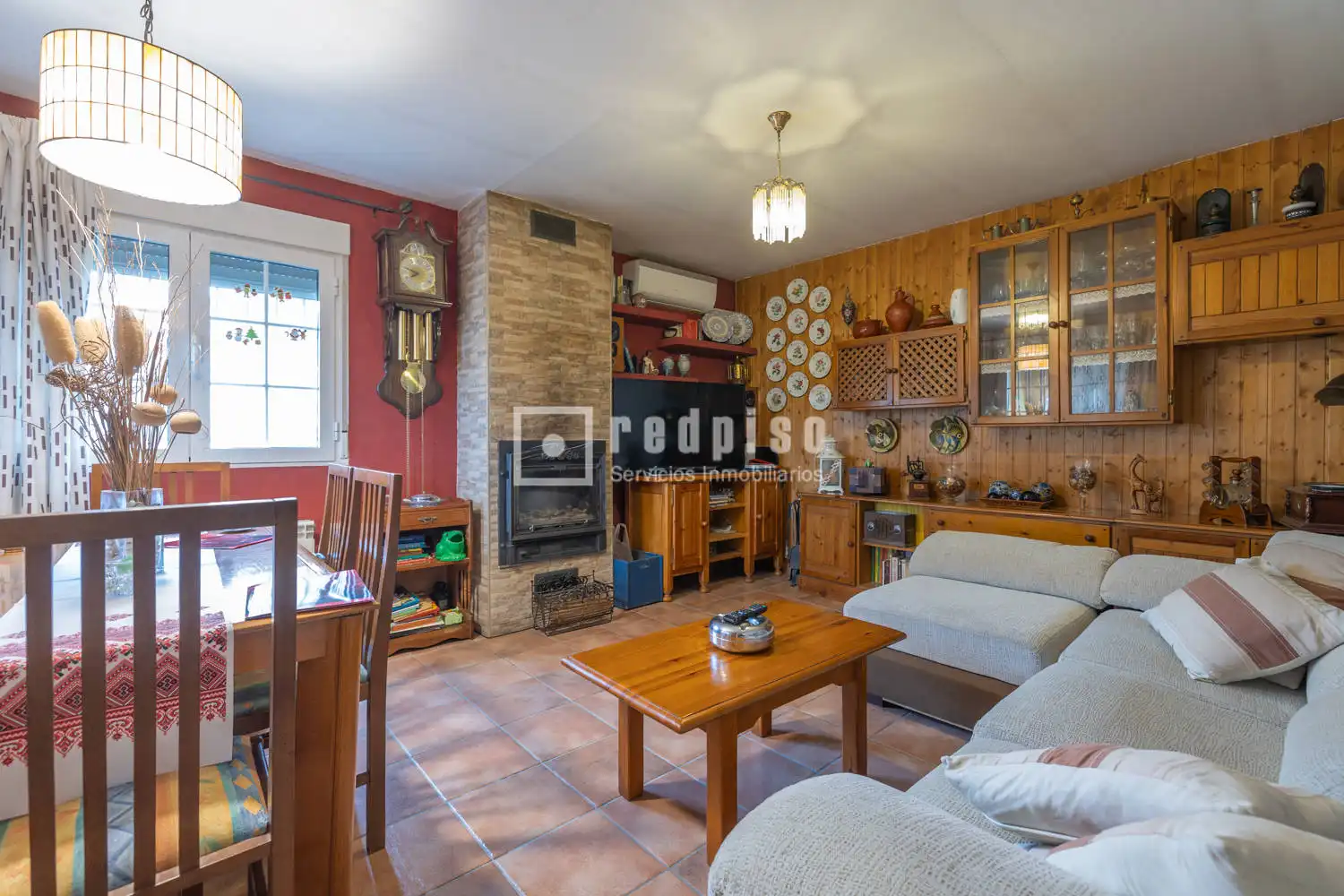 Sala de estar de Casa o chalet en venta en Orusco de Tajuña con Aire acondicionado, Calefacción y Terraza