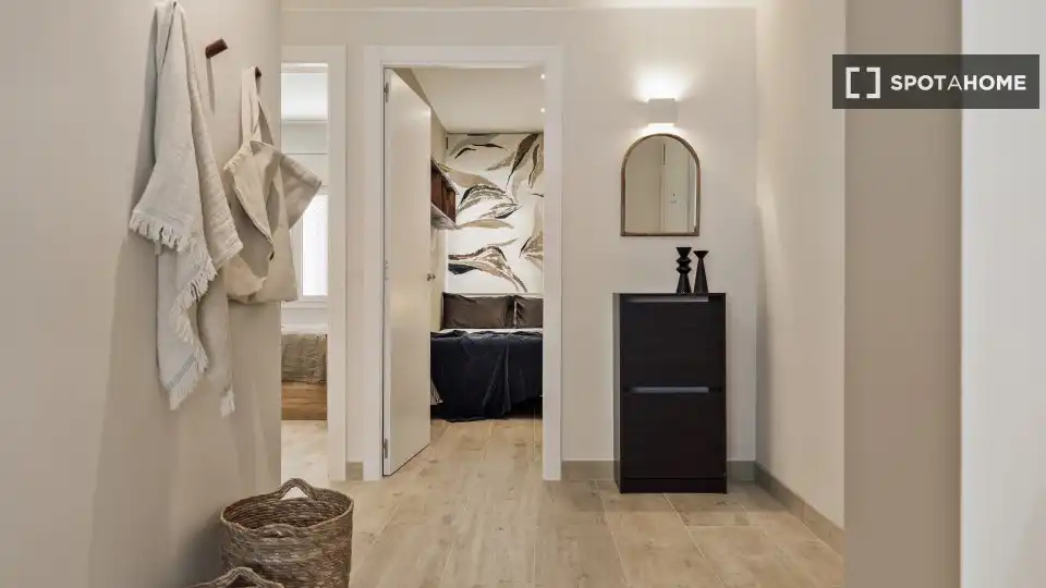 Apartament per a compartir en Barcelona amb Aire condicionat, Terrassa i Moblat