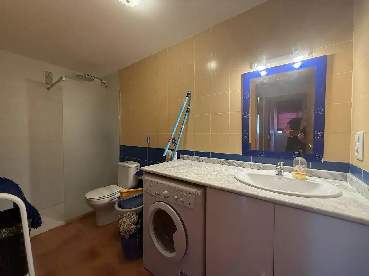 Badezimmer von Wohnung zur Miete in Canet d'En Berenguer mit Klimaanlage und Gemeinschaftspool