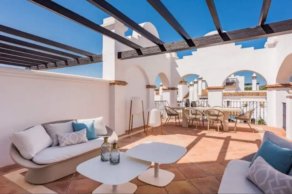 Terraza de Apartamento en venta en Marbella con Aire acondicionado, Calefacción y Parquet