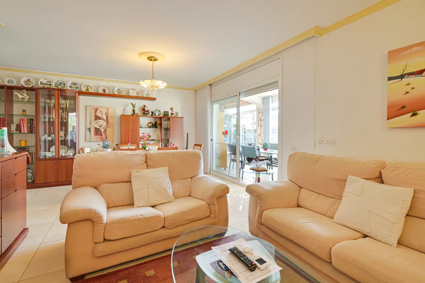 Sala de estar de Casa o chalet en venta en Lloret de Mar con Aire acondicionado, Calefacción y Piscina