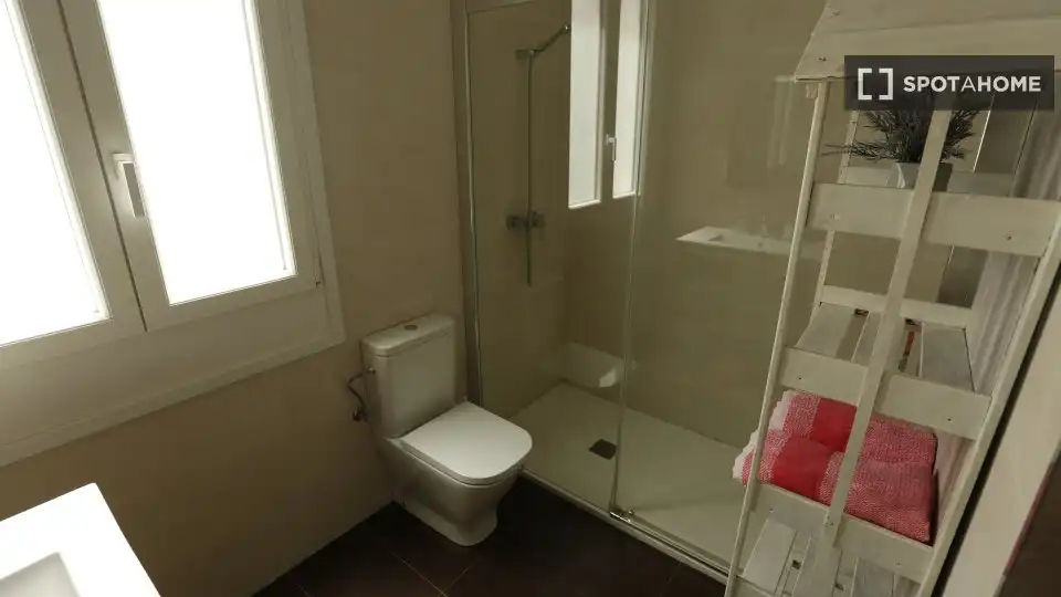 Bany de Apartament per a compartir en Bilbao  amb Aire condicionat, Calefacció i Terrassa