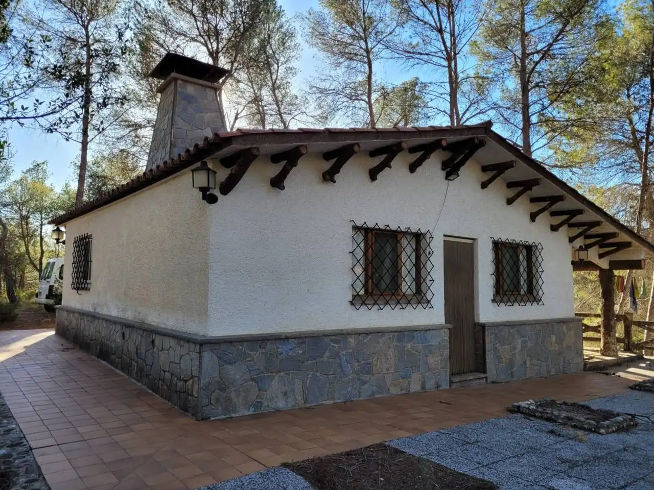 Vista exterior de Casa o xalet en venda en Vacarisses amb Aire condicionat, Jardí privat i Piscina