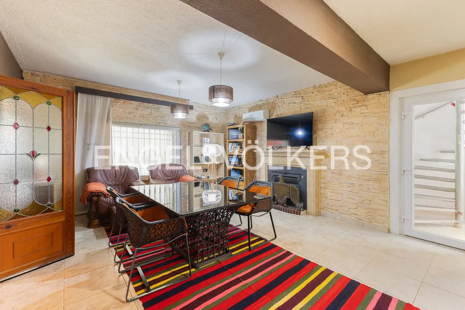 Sala d'estar de Casa o xalet en venda en L'Alcúdia de Crespins amb Aire condicionat, Calefacció i Jardí privat