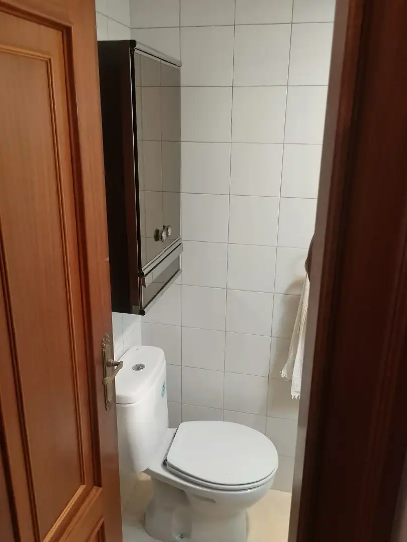 Baño de Piso de alquiler en Oviedo  con Calefacción, Parquet y Amueblado