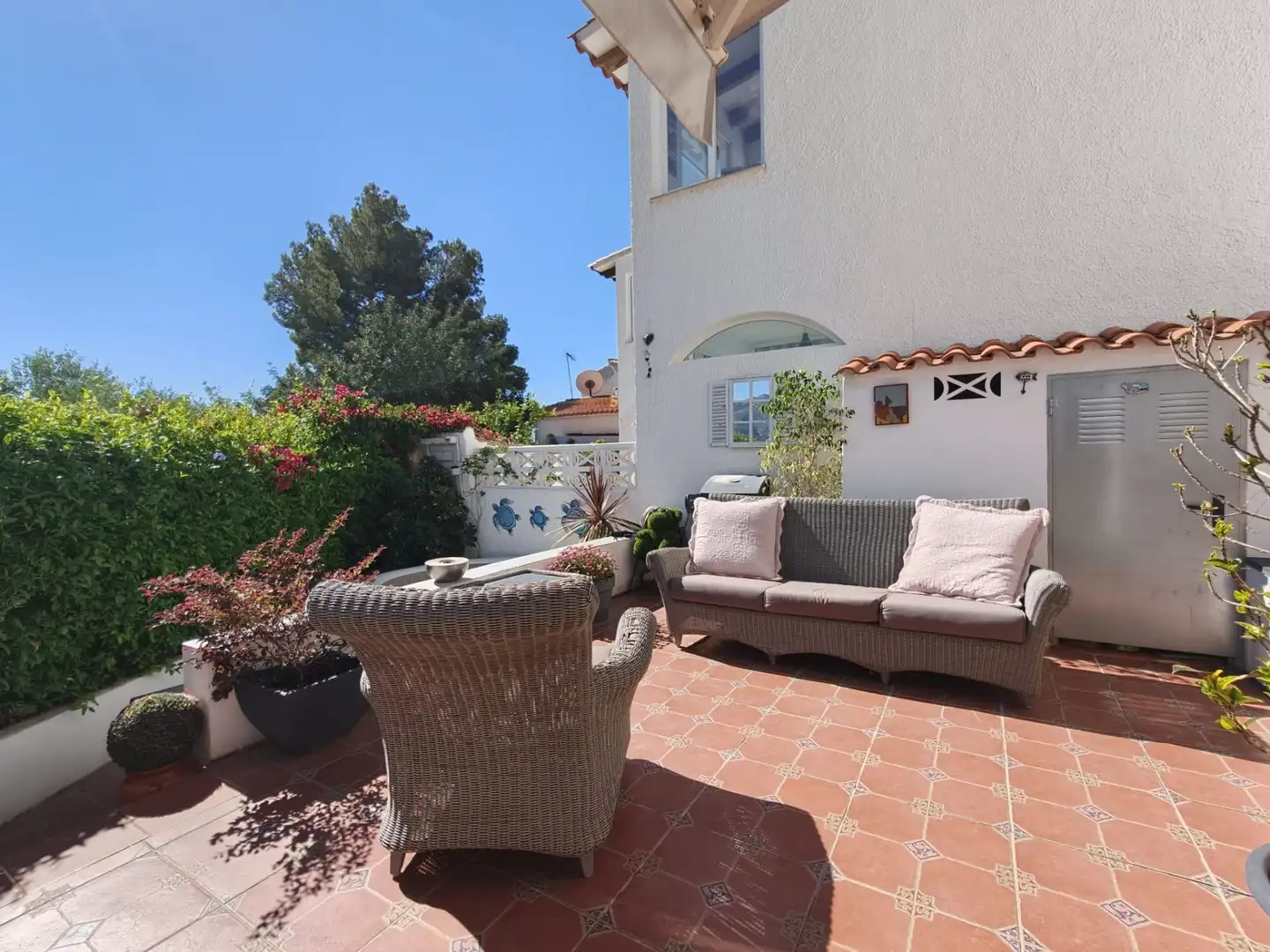 Terrace of Detached homes for sale in La Nucia  with Air Conditioner, Heating and Private garden