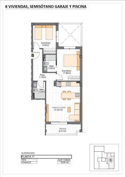 Apartament en venda en Mazarrón