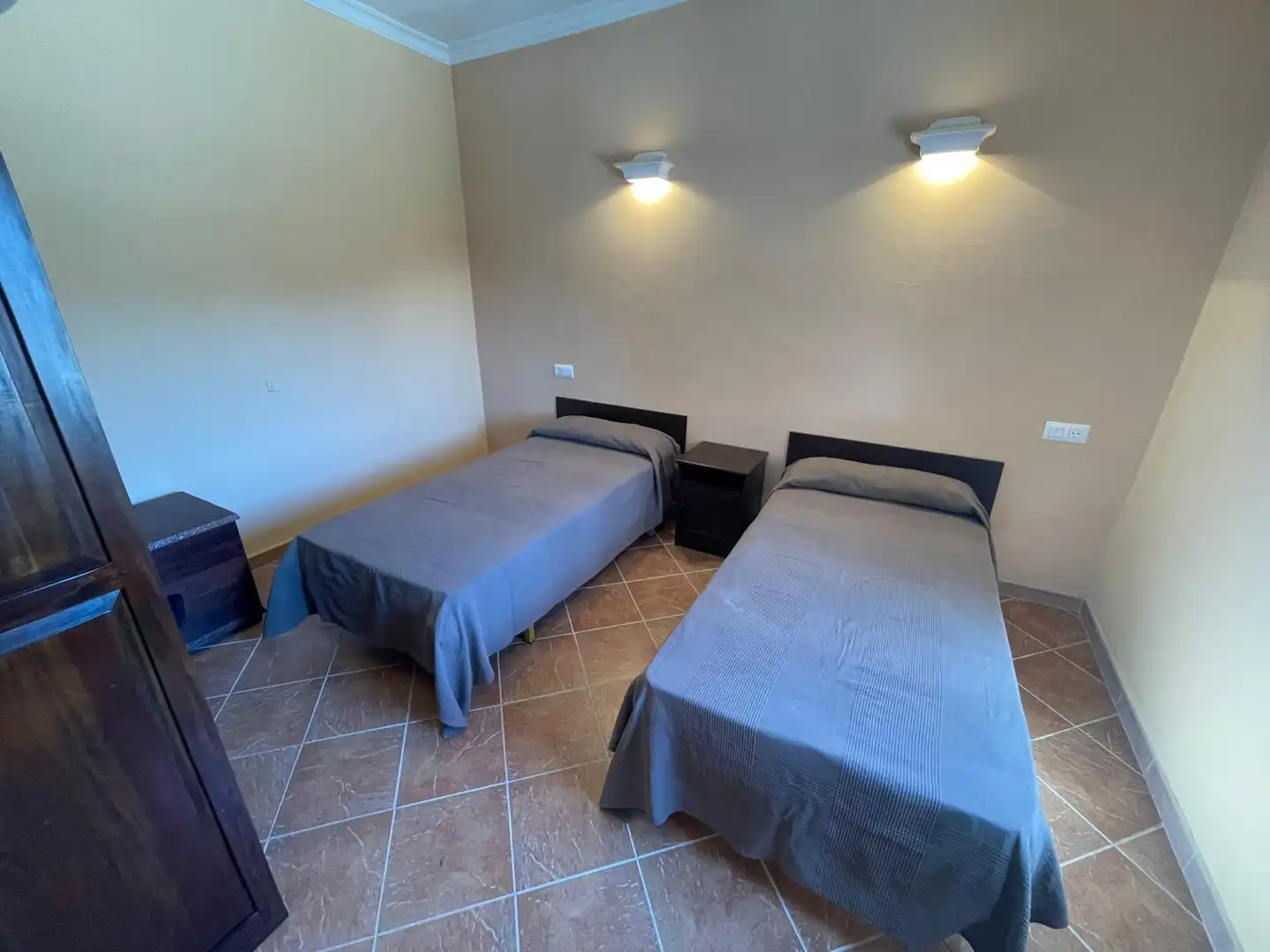 Schlafzimmer von Country house zum Verkauf in Vejer de la Frontera mit Klimaanlage, Privatgarten und Abstellraum
