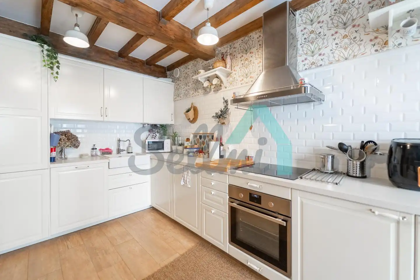 Cocina de Casa adosada en venta en Ribadeo con Calefacción, Jardín privado y Terraza