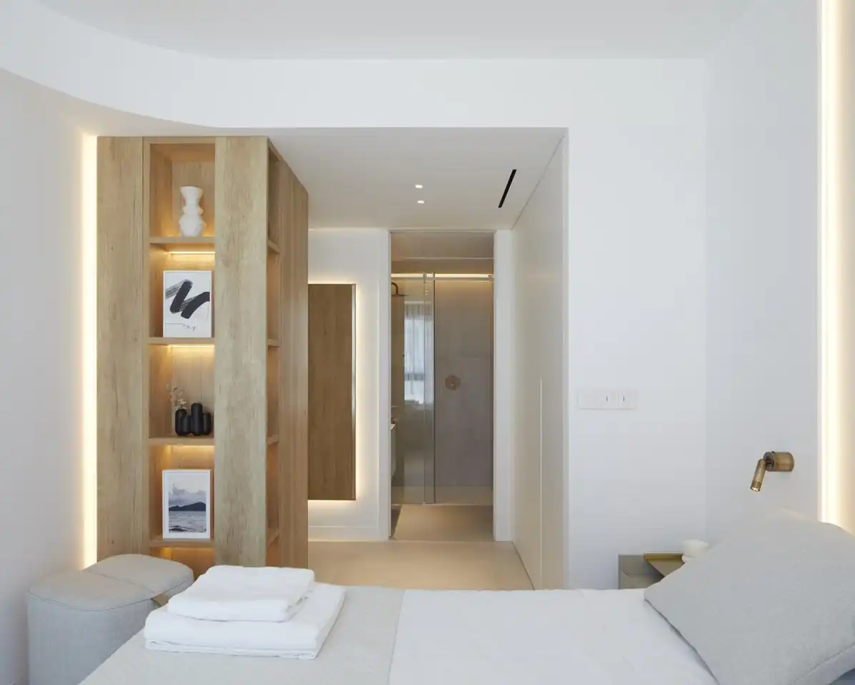 Habitación de Apartamento en venta en La Manga del Mar Menor con Aire acondicionado, Calefacción y Jardín privado