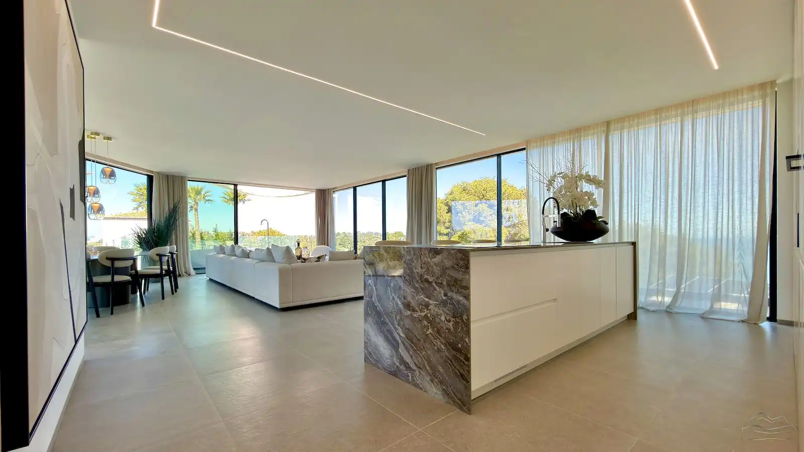 Sala de estar de Casa o chalet en venta en Jávea / Xàbia con Aire acondicionado, Calefacción y Jardín privado