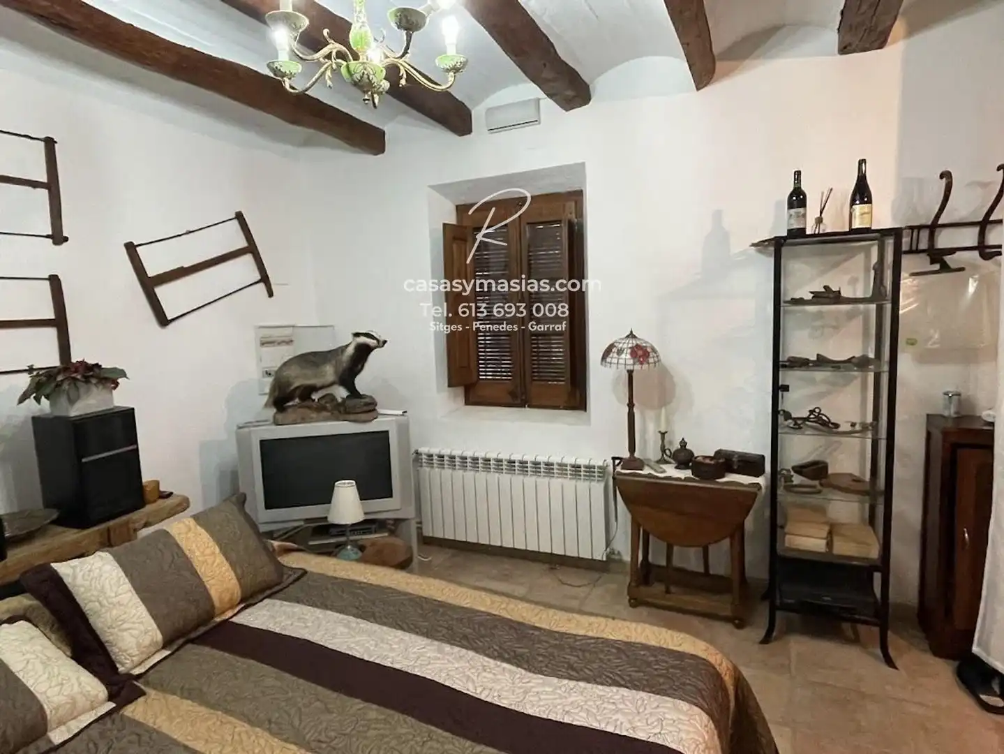 Living room of Country homes for rent in Sant Martí Sarroca  with Heating and Balcony