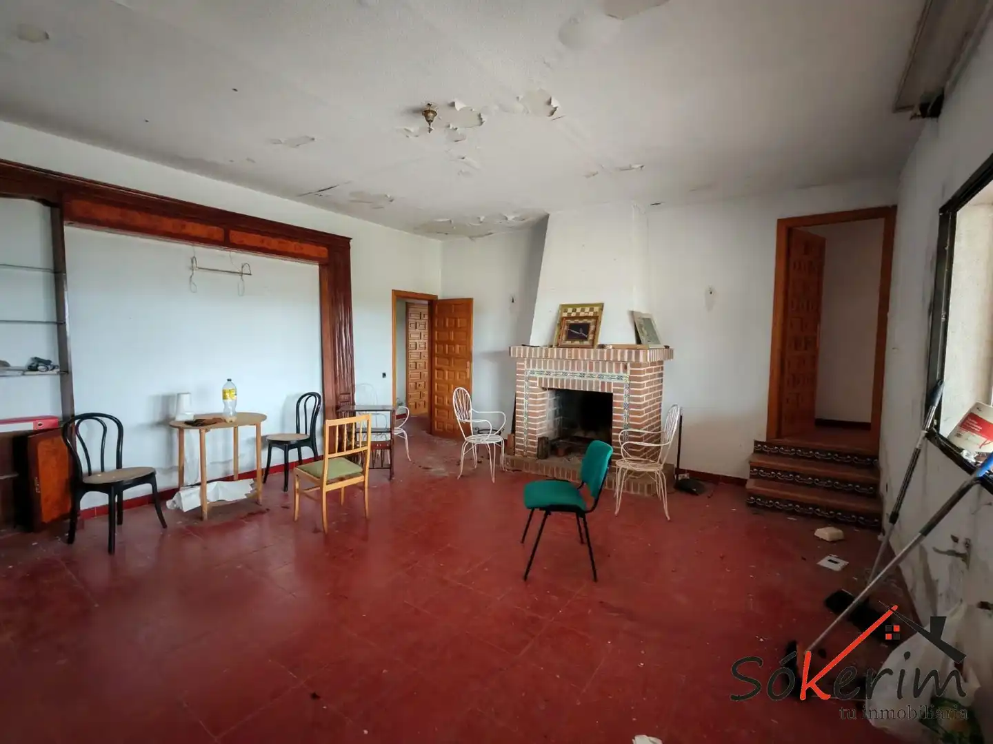 Sala de estar de Piso en venta en San Román de los Montes con Calefacción, Jardín privado y Terraza
