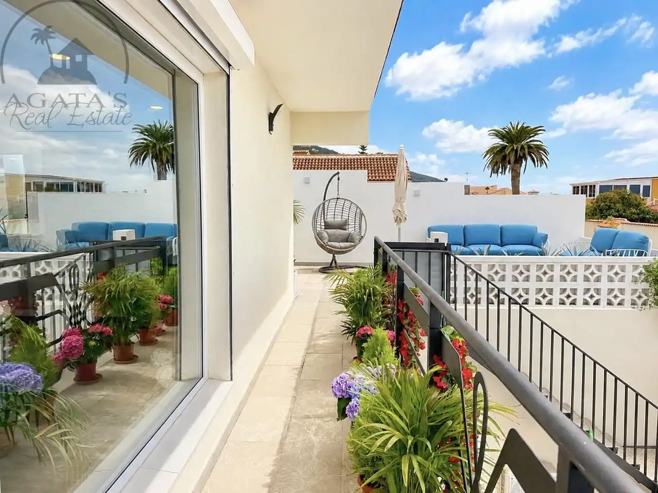 Terraza de Casa o chalet en venta en Los Realejos con Aire acondicionado, Jardín privado y Terraza