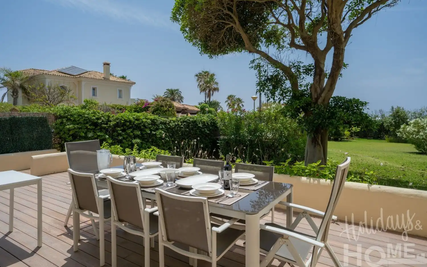 Terrassa de Pis de lloguer en Marbella amb Aire condicionat, Jardí privat i Terrassa