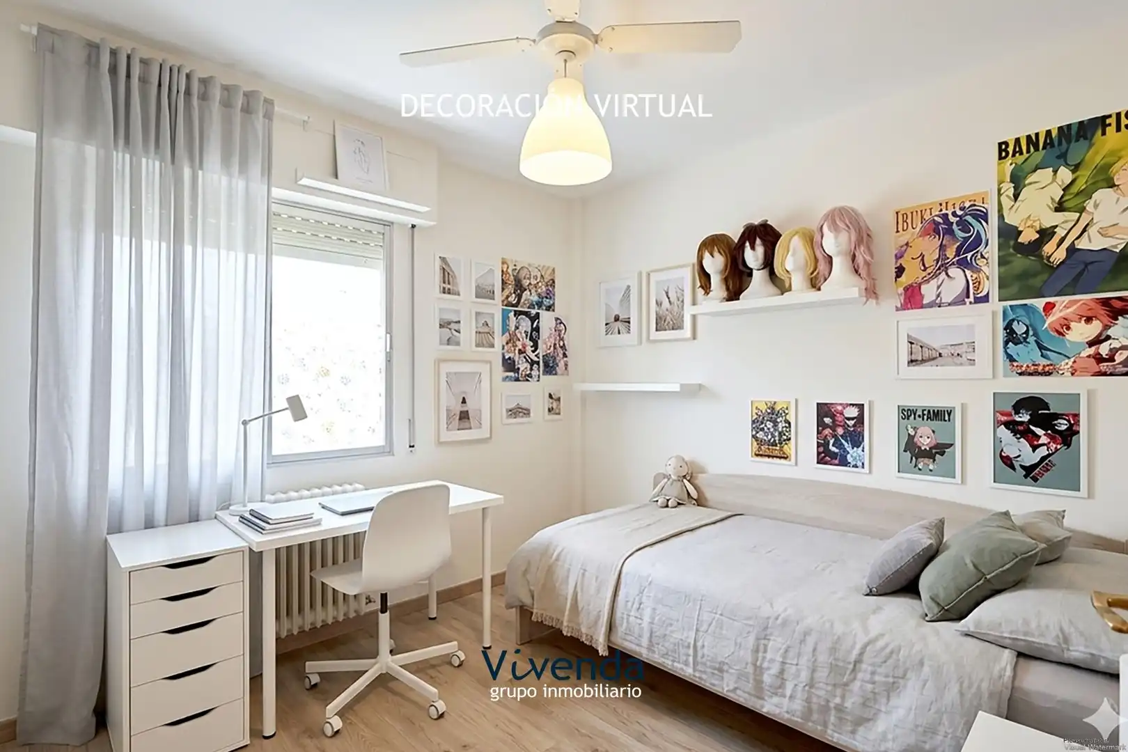 Bedroom of Flat for sale in Móstoles  with Heating, Parquet flooring and Terrace