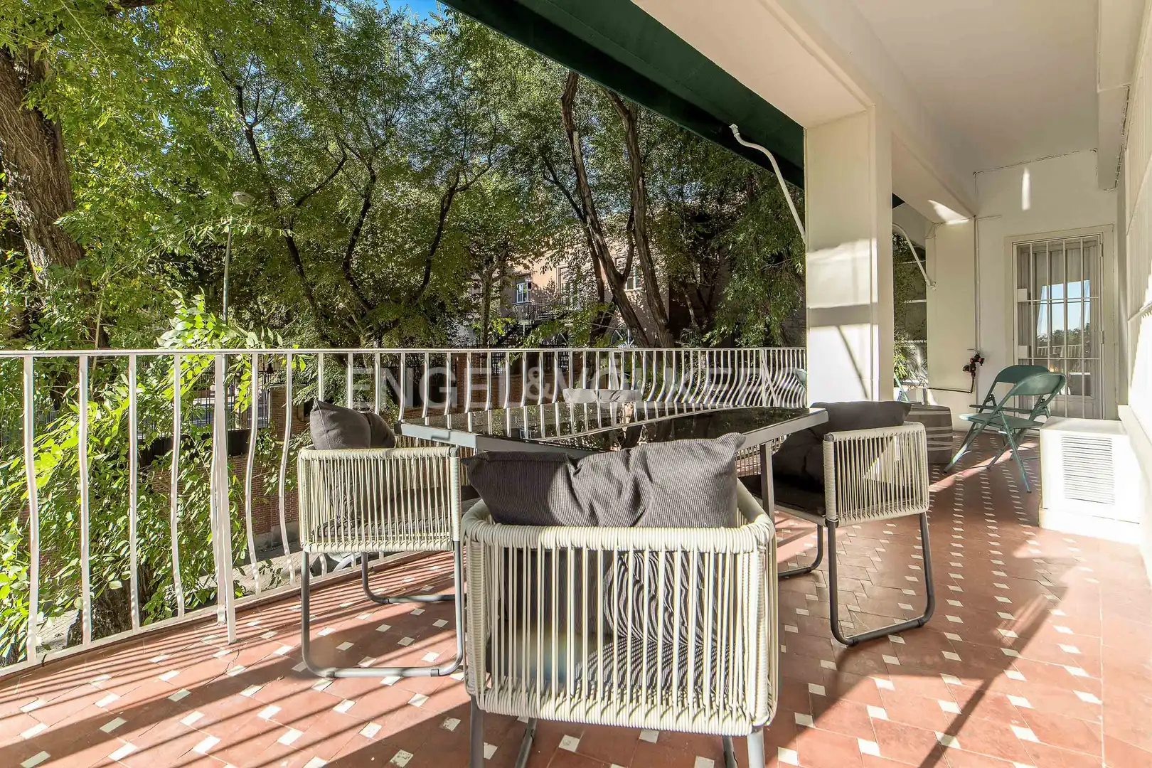 Terraza de Piso de alquiler en Madrid con Aire acondicionado, Calefacción y Parquet