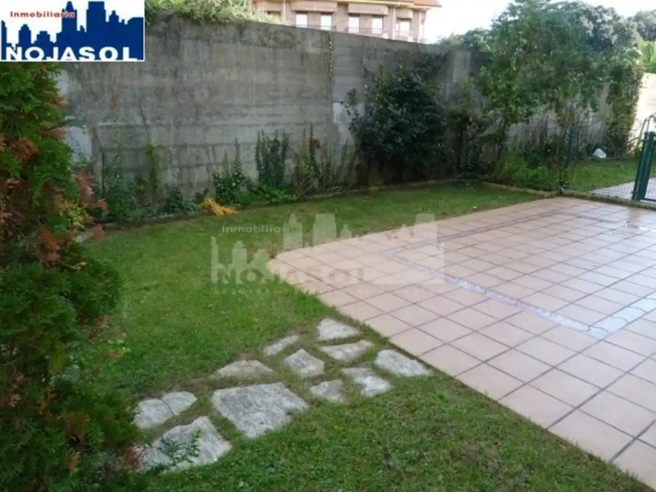 Jardí de Apartament de lloguer en Noja amb Calefacció, Jardí privat i Terrassa