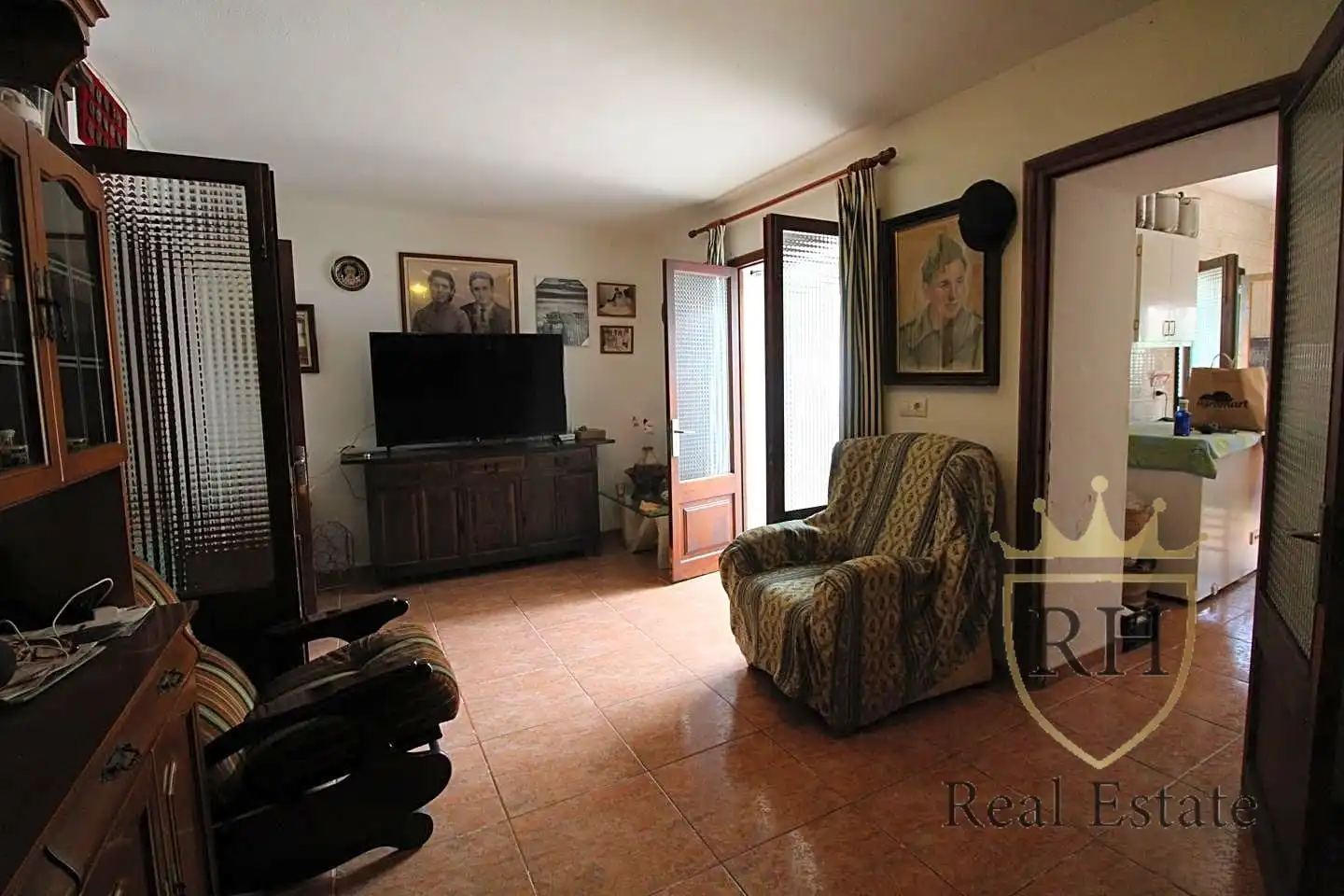 Sala d'estar de Casa o xalet en venda en Pollença amb Aire condicionat, Jardí privat i Terrassa
