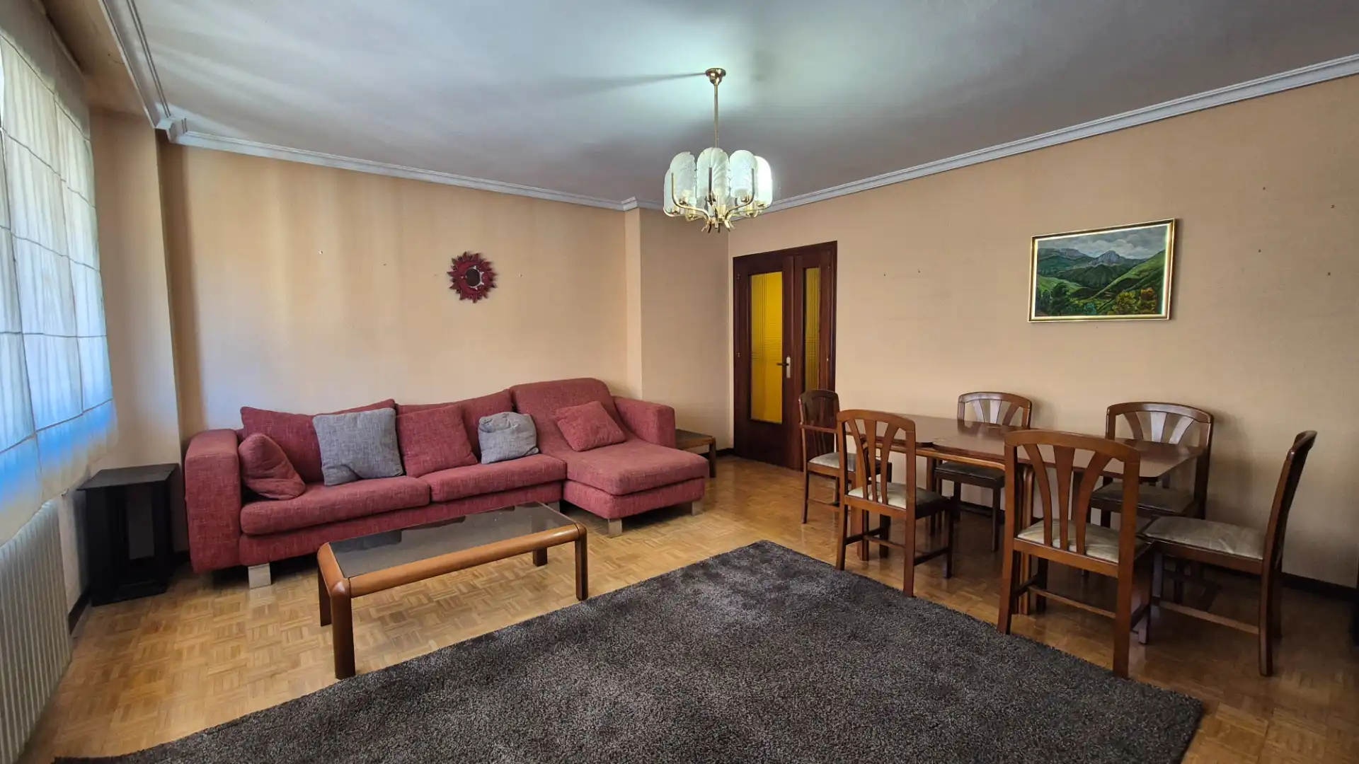 Sala de estar de Dúplex en venta en Oviedo  con Calefacción, Parquet y Trastero
