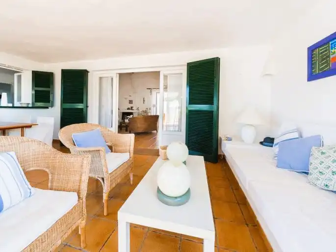 Sala d'estar de Casa o xalet en venda en Sant Lluís amb Jardí privat, Terrassa i Piscina