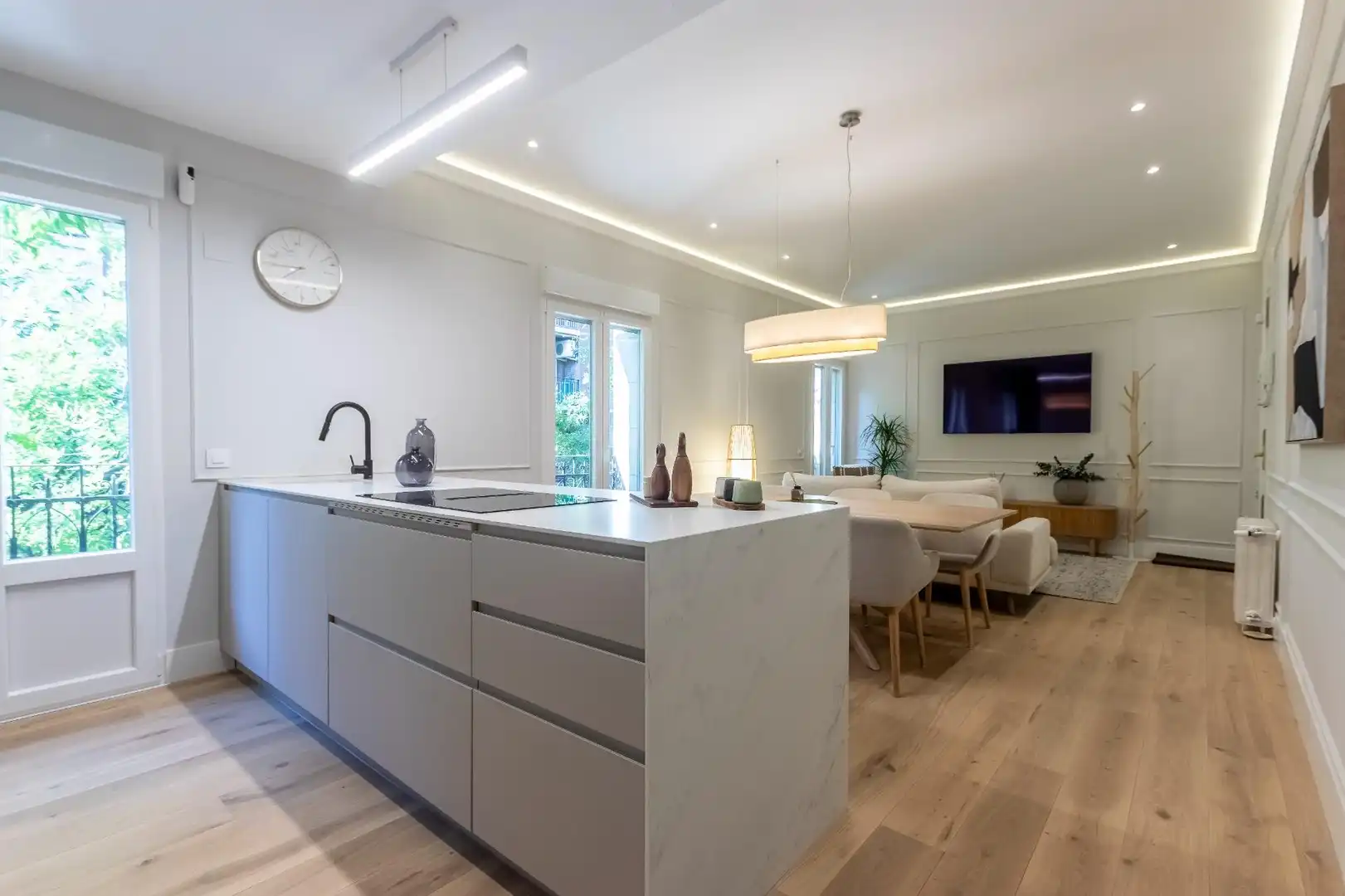 Cocina de Apartamento de alquiler en Madrid con Aire acondicionado, Calefacción y Amueblado