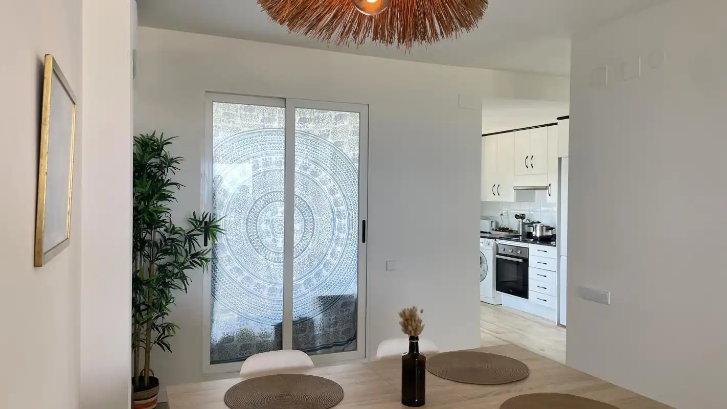 Esszimmer von Wohnung zur Miete in Canet d'En Berenguer mit Klimaanlage, Heizung und Privatgarten