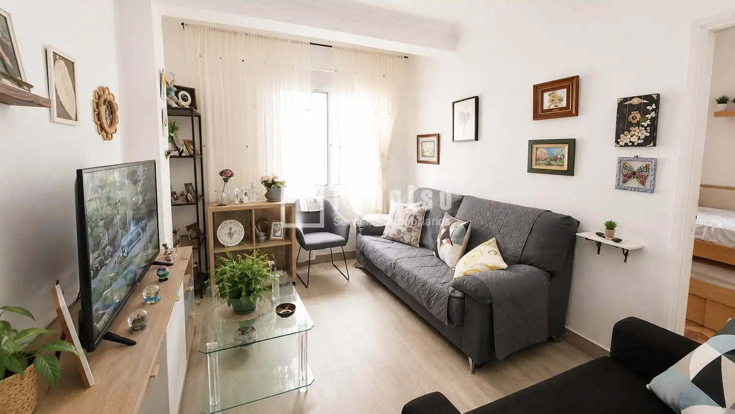 Sala d'estar de Pis en venda en A Coruña Capital 