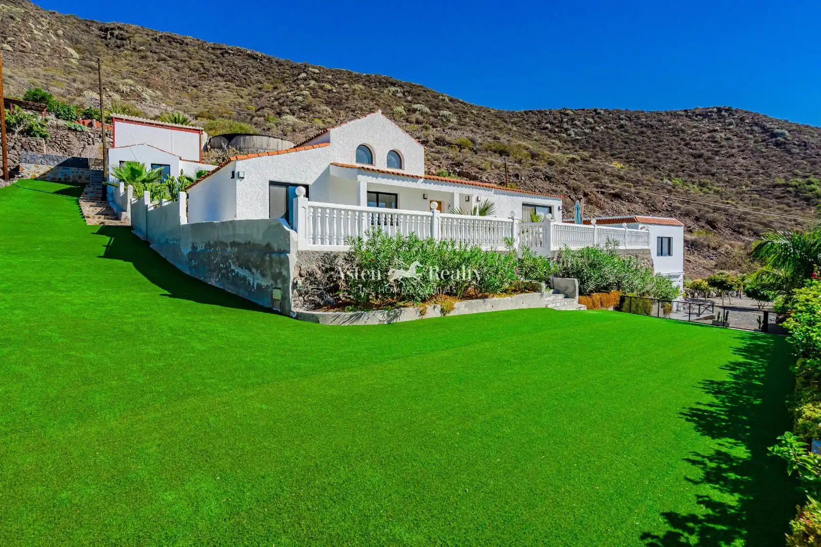 Jardín de Casa o chalet en venta en Santiago del Teide con Aire acondicionado, Terraza y Piscina