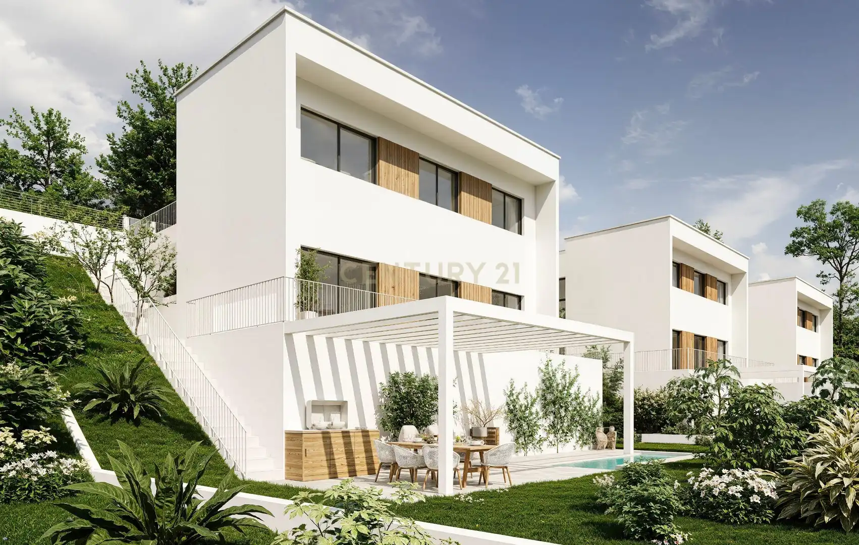 Exterior view of Houses for sale in Corbera de Llobregat  with Air Conditioner, Private garden and Swimming Pool