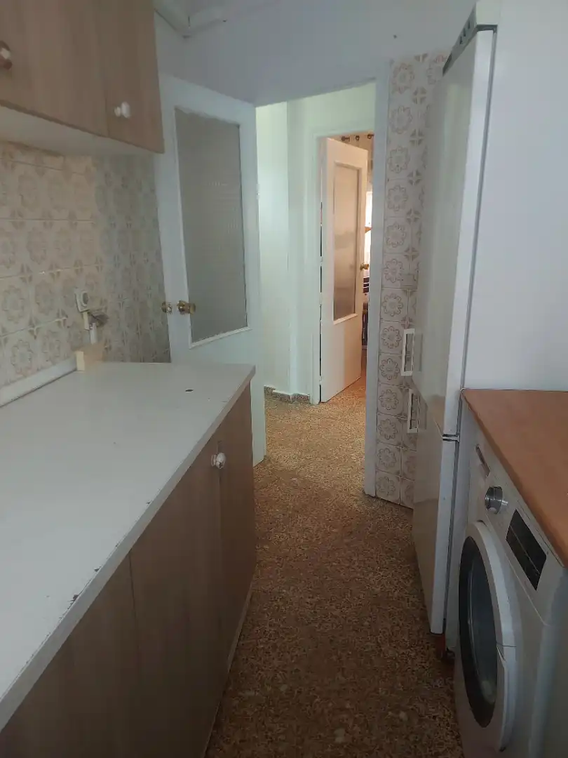 Kitchen of Flat for rent in Toledo  with Heating, Furnished and Washing machine