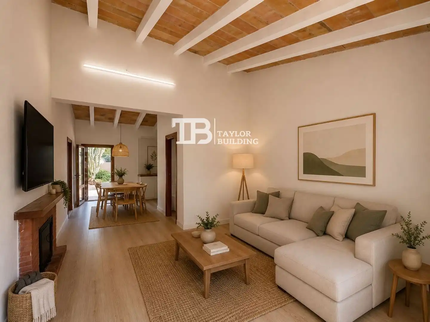Living room of Houses for sale in Llucmajor  with Air Conditioner, Heating and Parquet flooring