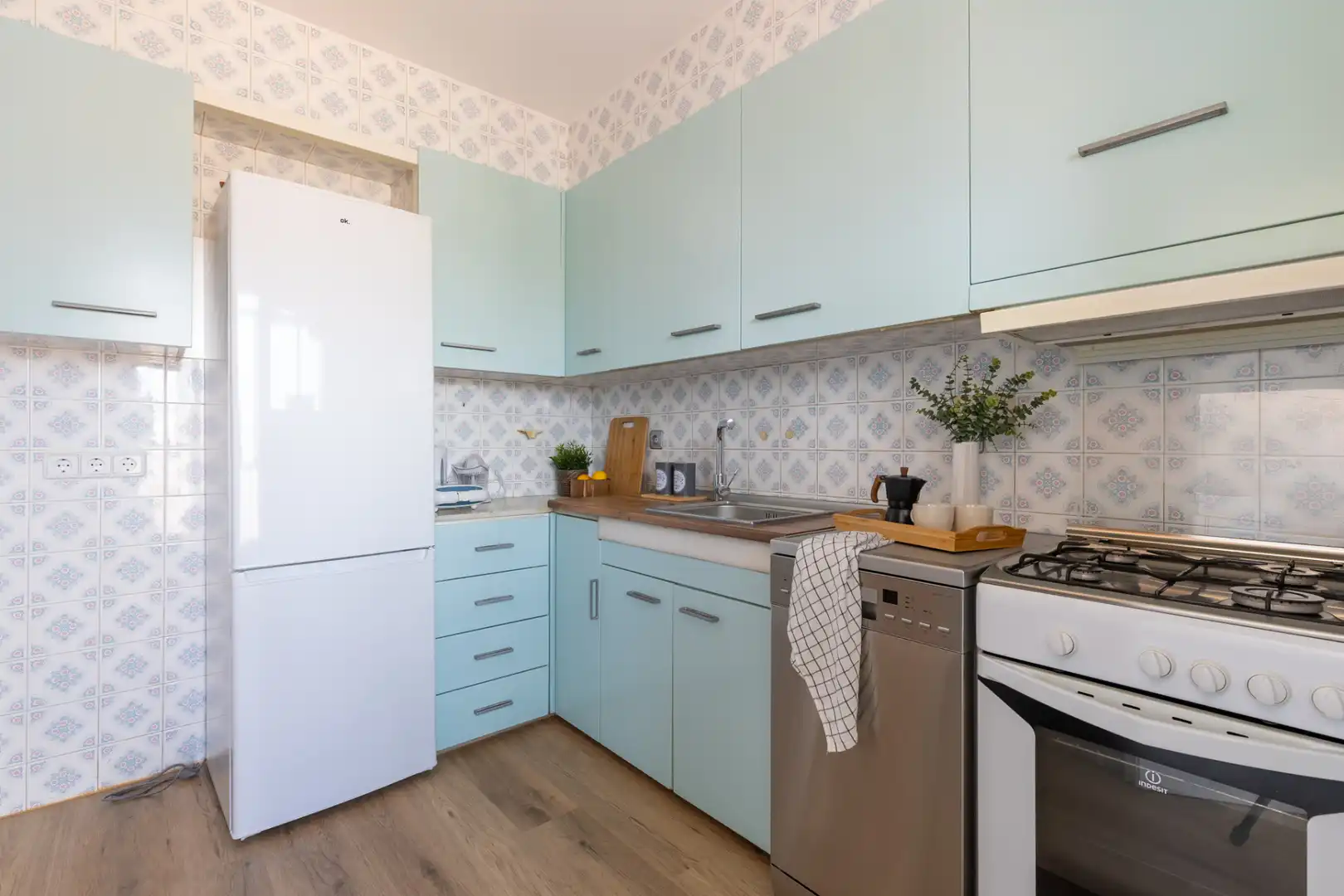 Kitchen of Flat for rent in Terrassa  with Air Conditioner, Heating and Parquet flooring