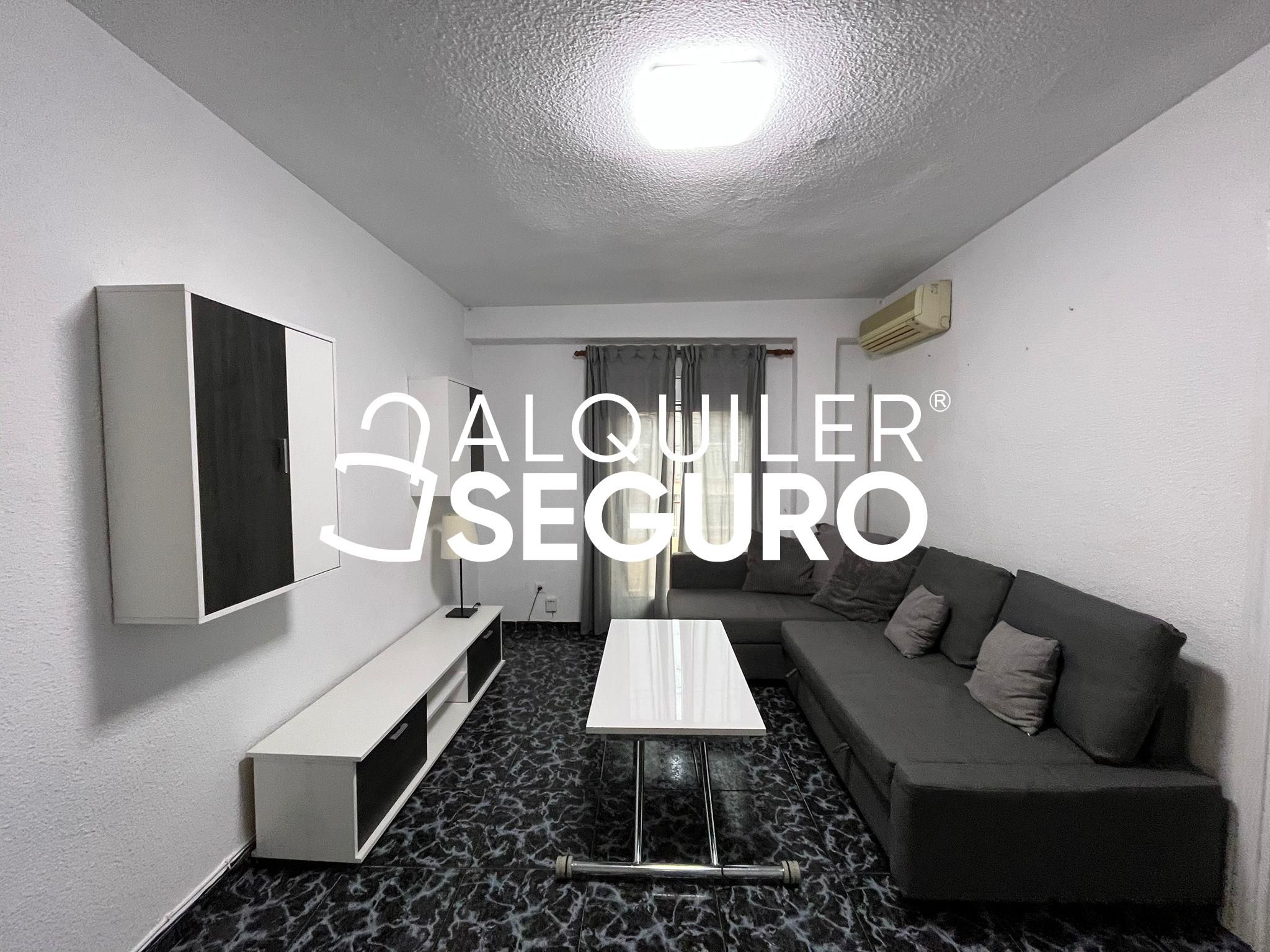 Sala de estar de Piso de alquiler en  Madrid Capital con Aire acondicionado, Calefacción y Terraza