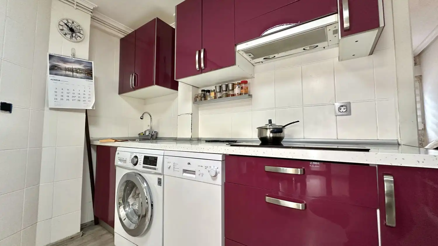 Cocina de Piso en venta en Arrasate / Mondragón con Calefacción, Terraza y Amueblado