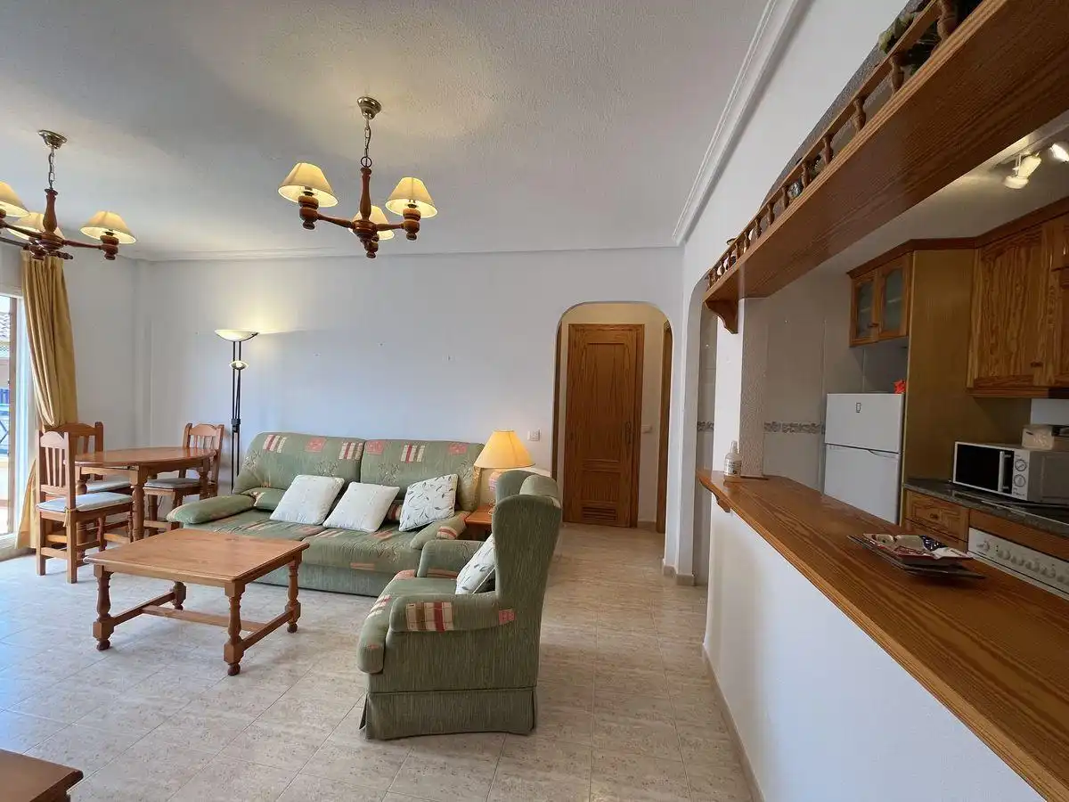 Wohnzimmer von Wohnung zur Miete in Vera mit Klimaanlage, Terrasse und Schwimmbad