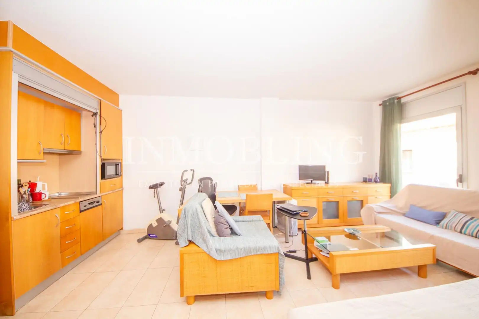 Sala de estar de Piso en venta en Mataró con Amueblado