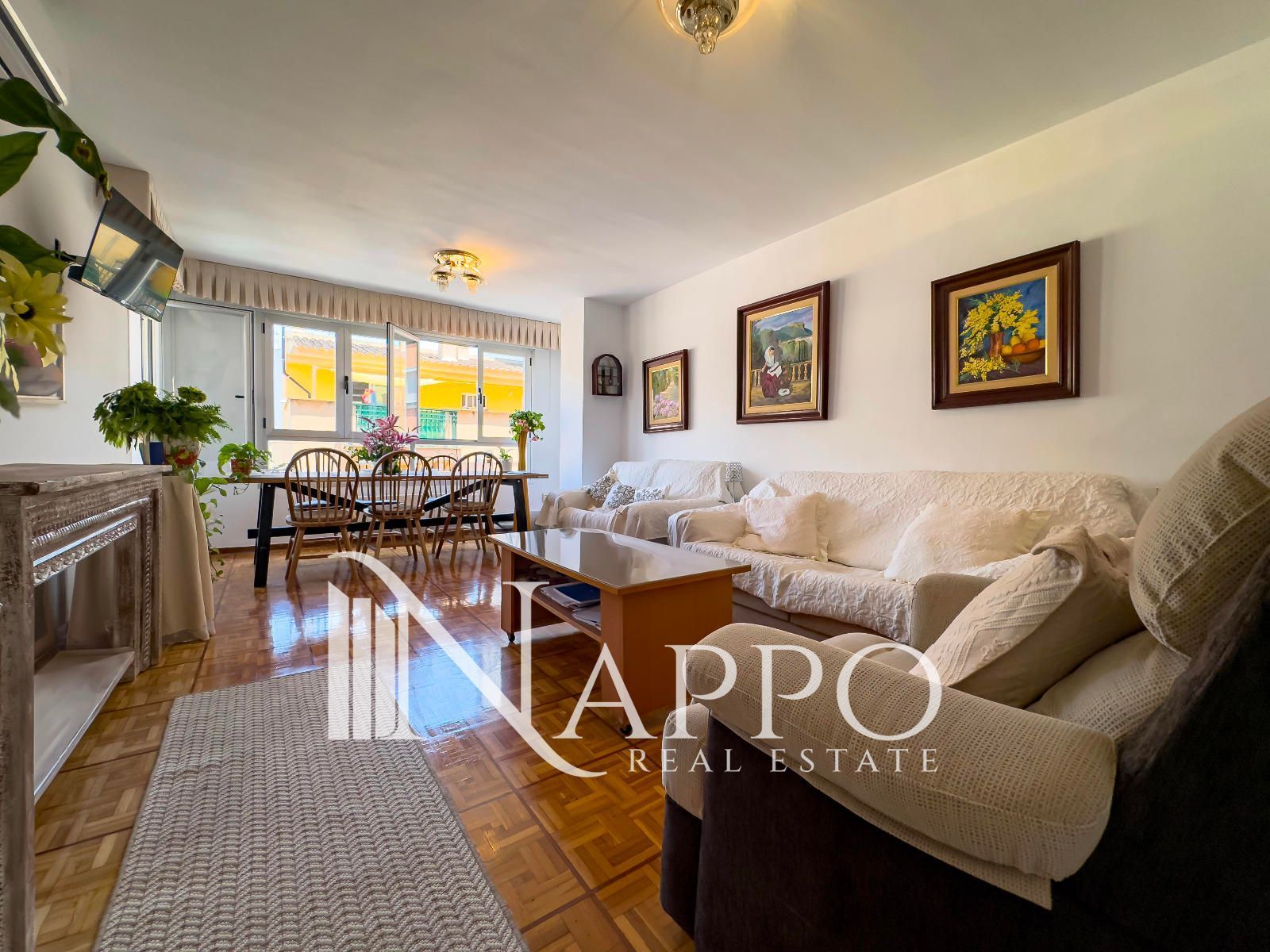 Sala de estar de Piso en venta en  Palma de Mallorca con Aire acondicionado, Calefacción y Parquet