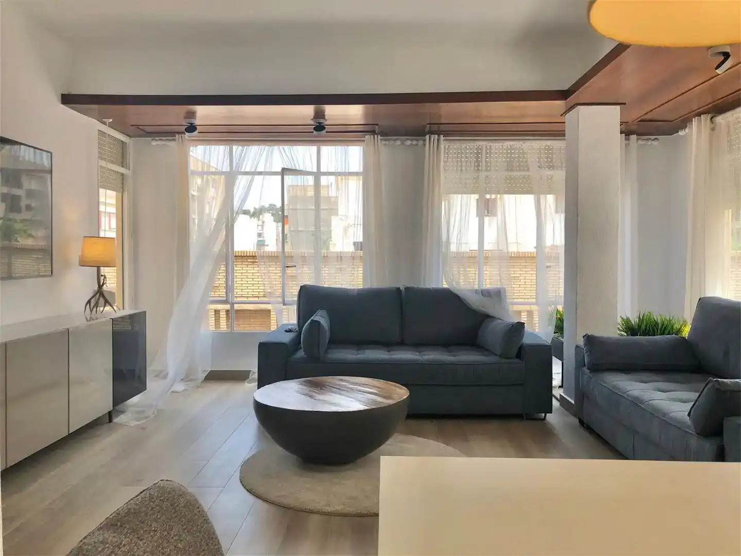 Sala de estar de Piso de alquiler en Águilas con Aire acondicionado, Parquet y Amueblado